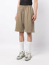 Stitch Diag cotton track shorts